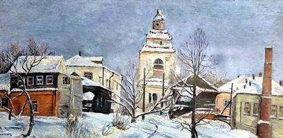 Художник идёт по городу