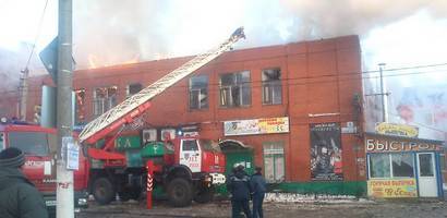 Пожар в центре Тучкова Пожар в центре Тучкова