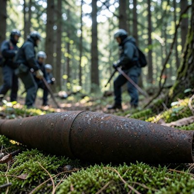 В лесу под Колюбакино обезвредили снаряд времен войны